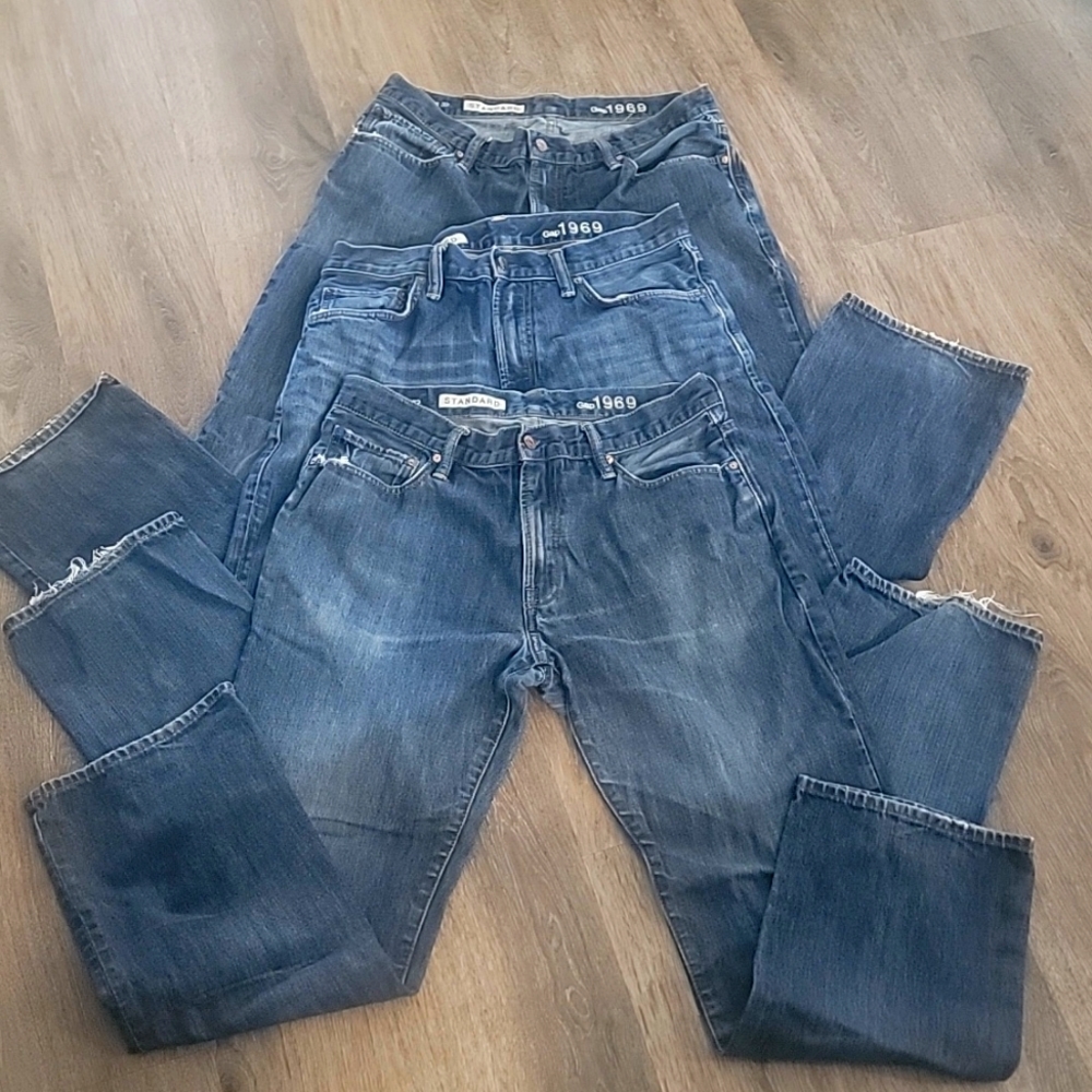 1969 mens jean bundle. Three Pairs Gap 1969 Jeans 34x32.